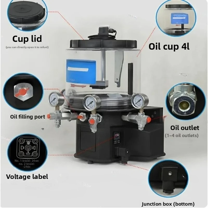 50W 12V Automatic Grease Central System 24V Electric Grease Lubrication Pump for Excavator