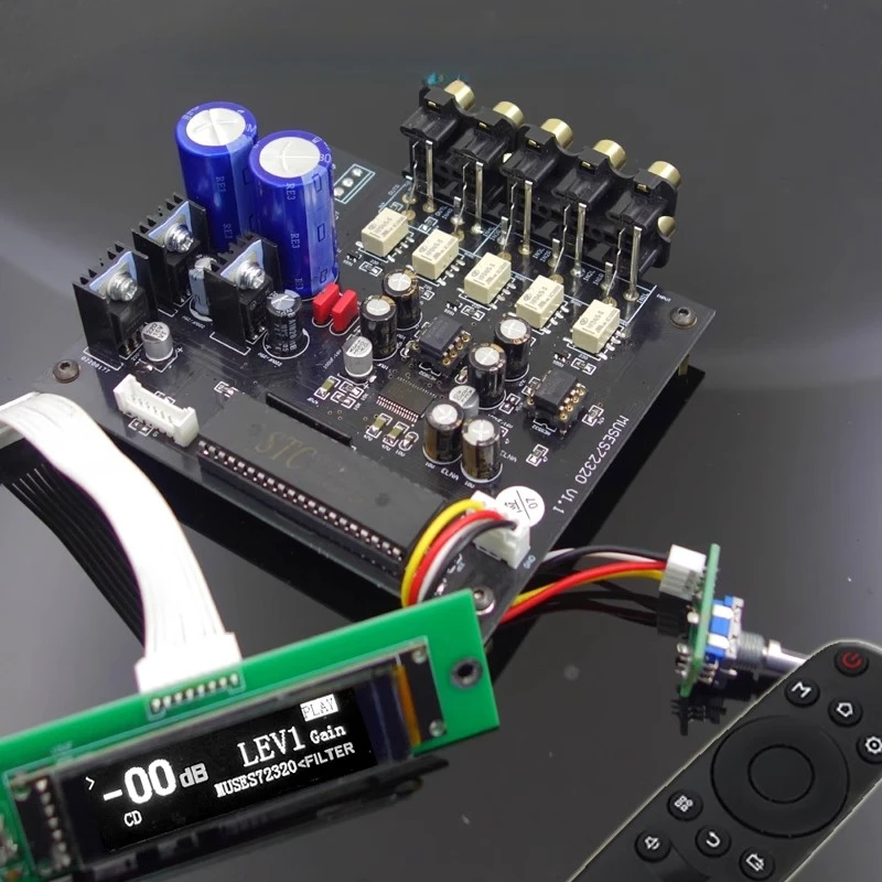 F12 MUSES72320 Флагманская передняя плата Fever, регулятор громкости, инфракрасный пульт дистанционного управления, предусилитель