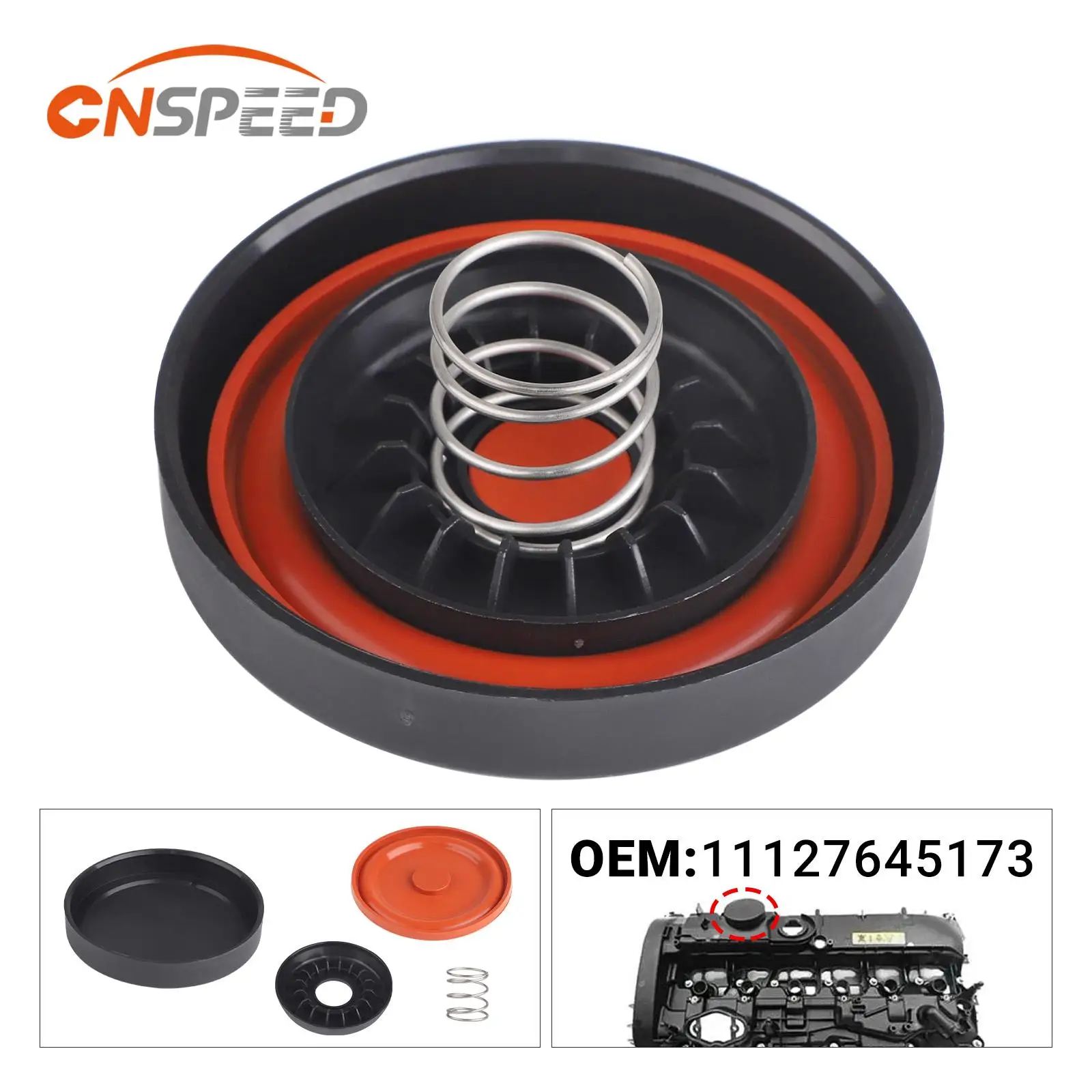 

OEM 11127645173 PCV Valve Cover Repair Kit Valve Cap & Membrane, Replace For BMW F23 F30 X3 F20 F31 F34 F32 F33 F36 G30 F21 F22