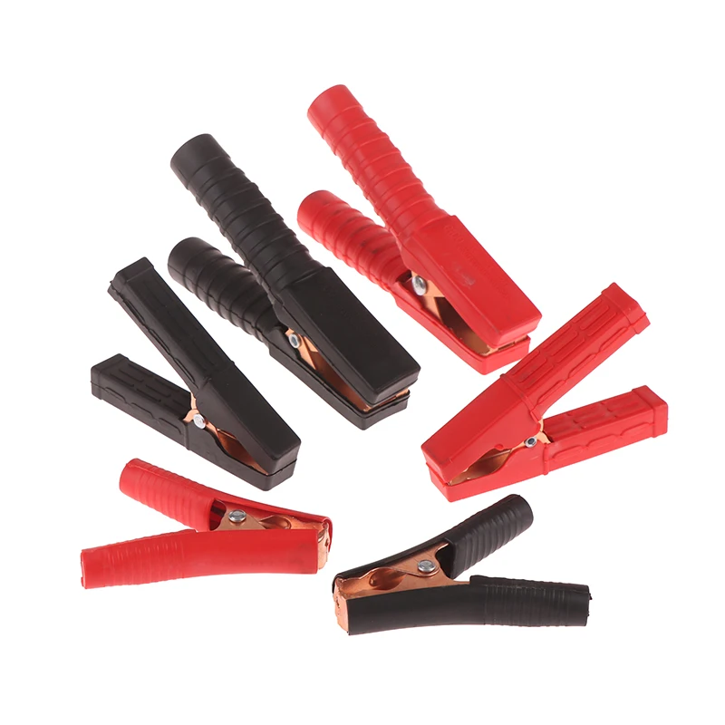 

Пара пластиковых изолированных зажимов-крокодилов с ручкой для электромонтажных работ, 100-300А