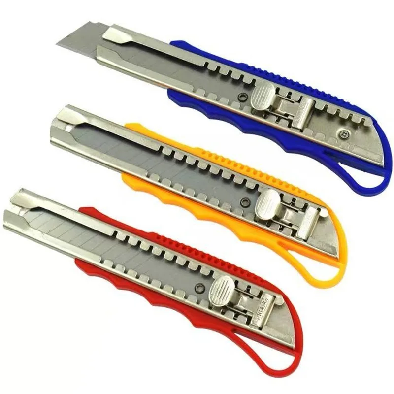 Extra large utility knife 25mm heavy stainless steel thickened multi-purpose paper cutter tool cutter