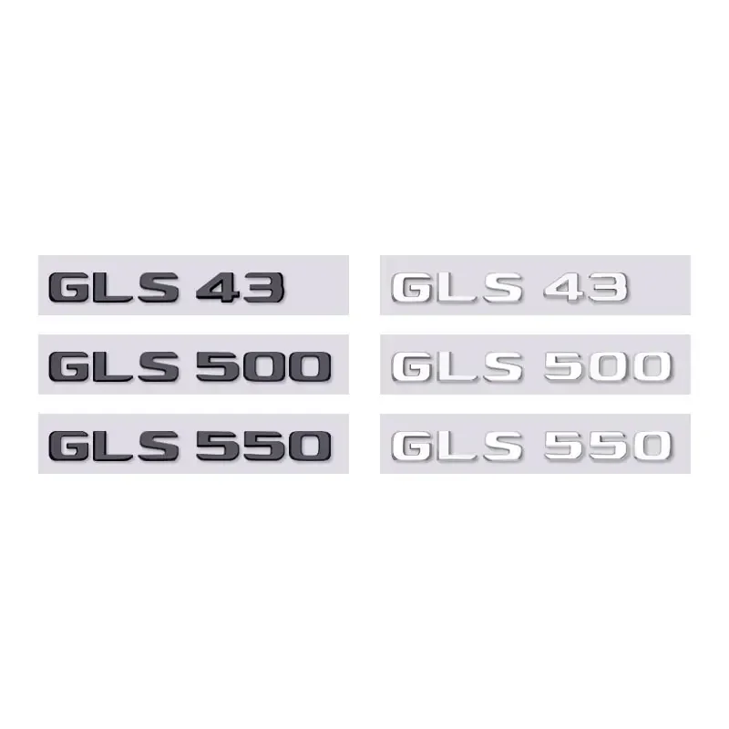 

GLS43 GLS500 GLS550 автомобильные наклейки с буквенным логотипом для Mercedes Benz GLS class w253, ремонт задних багажников, наклейки на багажник