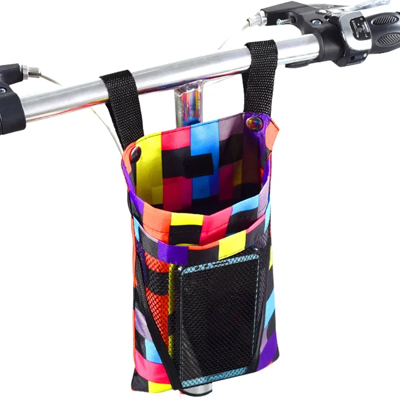 AliExpress boteyle Bike Front Storage Bag Bike Handlebar Pocket Basket Mobile Phone Water Cup Storage Bags for Bicycle