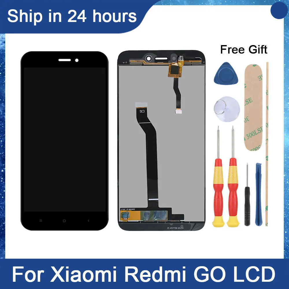 

AiNiCole 5.0'' For Xiaomi Redmi GO LCD Display Touch Screen Digitizer Assembly M1903C3GG M1903C3GH LCD Screen Replacement