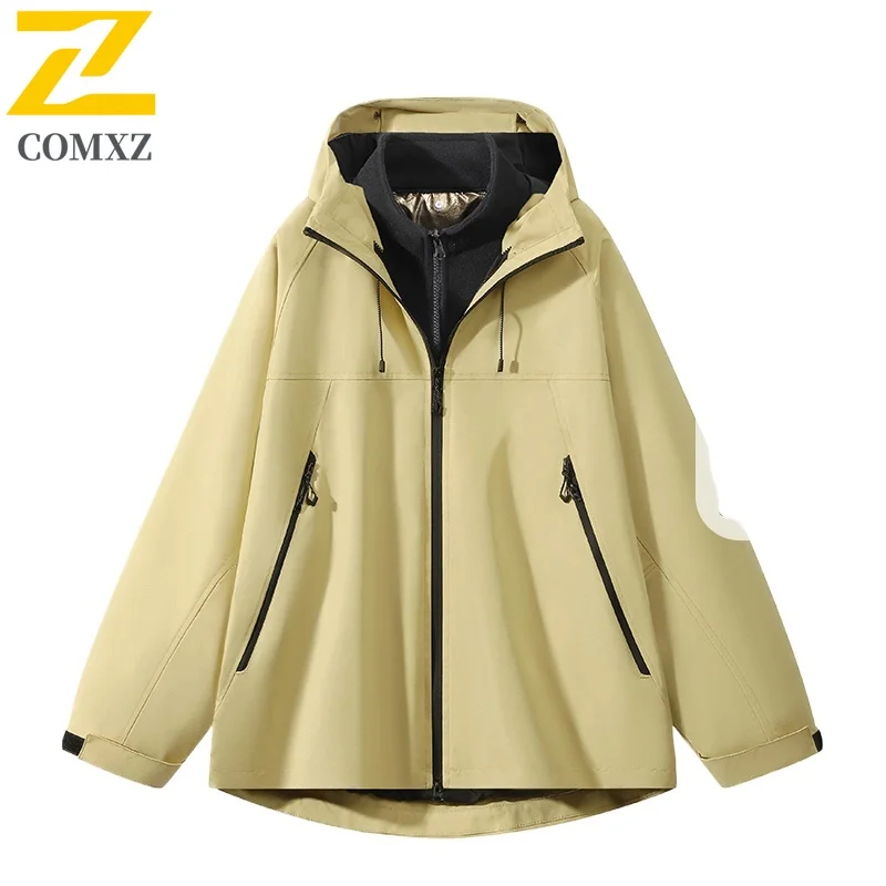 EiAO سترة واقية الكورية نمط زوجين مقاوم للماء يندبروف فضفاضة تناسب سترة خارجية للتخييم الصيد المشي لمسافات طويلة عادية 2025 #2