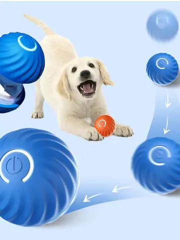 Dog Toy Ball Automatic Moving Bouncing Rolling Ball USB Smart puppy Interactive Dog Chew Toy Ball