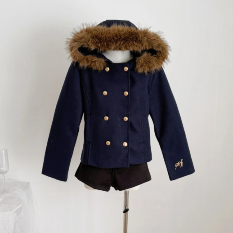 

Winter 2000s Aesthetic Black Elegant Jacket Woman Y2k Zip Up Hooded Design Harajuku Coat Female Loose Chic Korea Popular Clothes