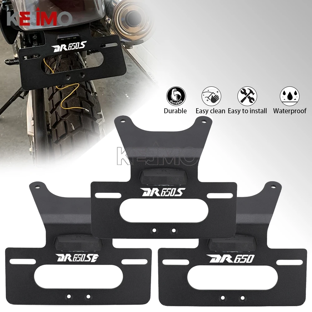 

NEW 2025 2026 Motorcycle Accessories License Plate Bracket Holder FOR SUZUKI DR650S/SE DR650 1996 - 2024 dr650 dr650S dr650SE
