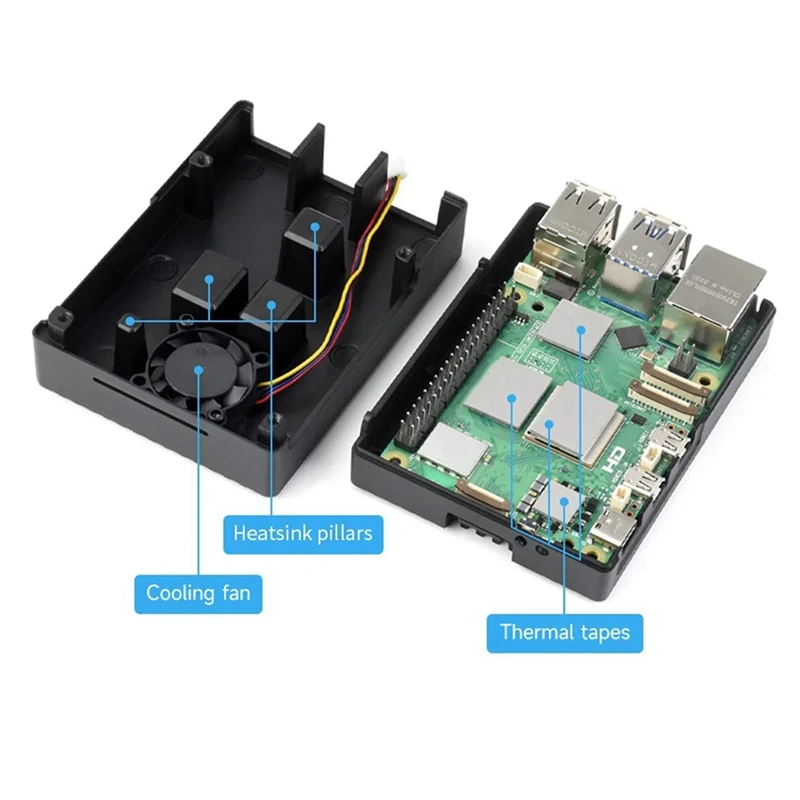 For Raspberry Pi 5B Shell 5BE Radiating Shell Without Fan Hot Sale in Stock