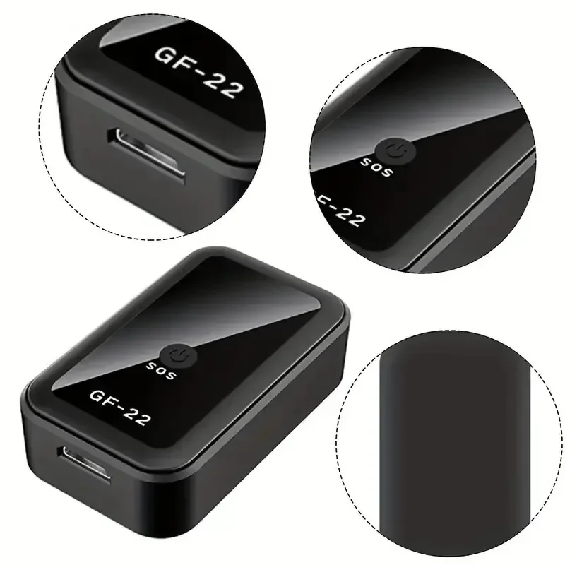 For Car Tracker Real Time Magnetic GPS Device Anti-Loss Location Precise Positioner SOS Alarm Device GF22 Mini
