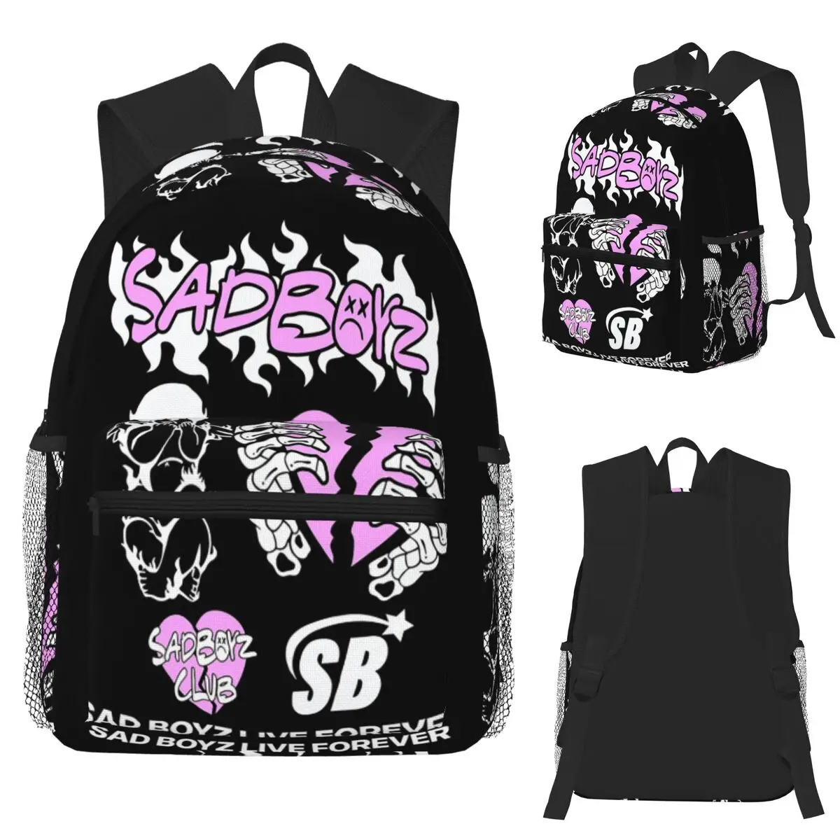 

Junior H Merch Sad Boyz Студенческий рюкзак Школьная сумка Походный дорожный рюкзак для мужчин и женщин Модная сумка для книг Сумки на плечо