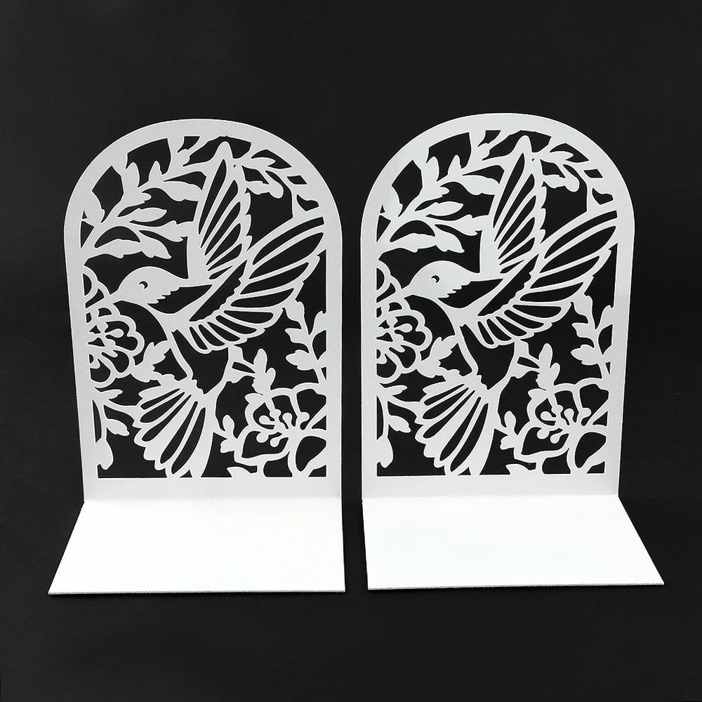 Imagem -04 - Andorinhas Flores Book Termina para Mulher e Homem Home Iron Bookends Office Desktop Gift para Amantes do Livro Material de Escritório