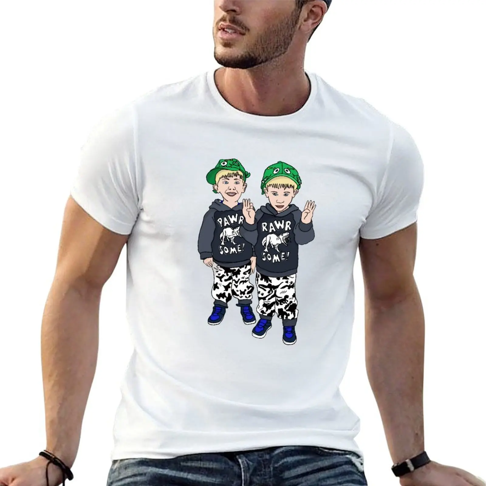 Caleb and Mitchell T-Shirt oversized t shirt summer shirt mens t shirts casual stylish