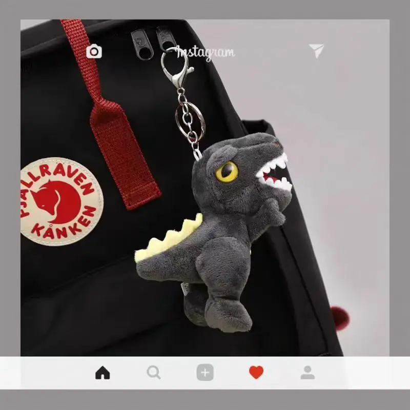 15 سنتيمتر الديناصور الصغير ديناصور أفخم مفتاح سلسلة حقيبة قلادة كبيرة الفم لطيف دمية للأطفال عيد ميلاد هدية الكريسماس