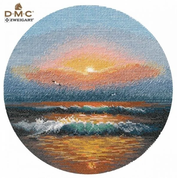 Sunrise at Sea 33-33 embroidery kits, cross stitch kits,cotton frabric DIY homefun embroidery Shop7