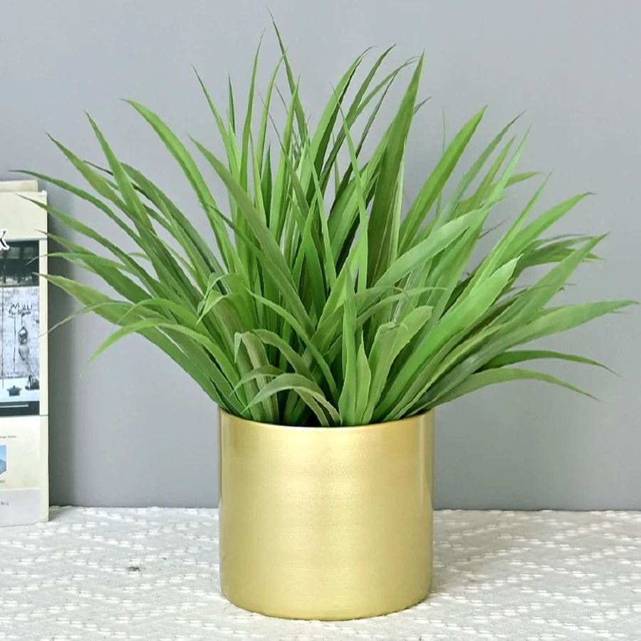 40-46cm Artificial Bracketplant Plants Bouquet Tropical Palm Fake Orchid Plants Plastic Green Plant Leaves For Home Garden Decor