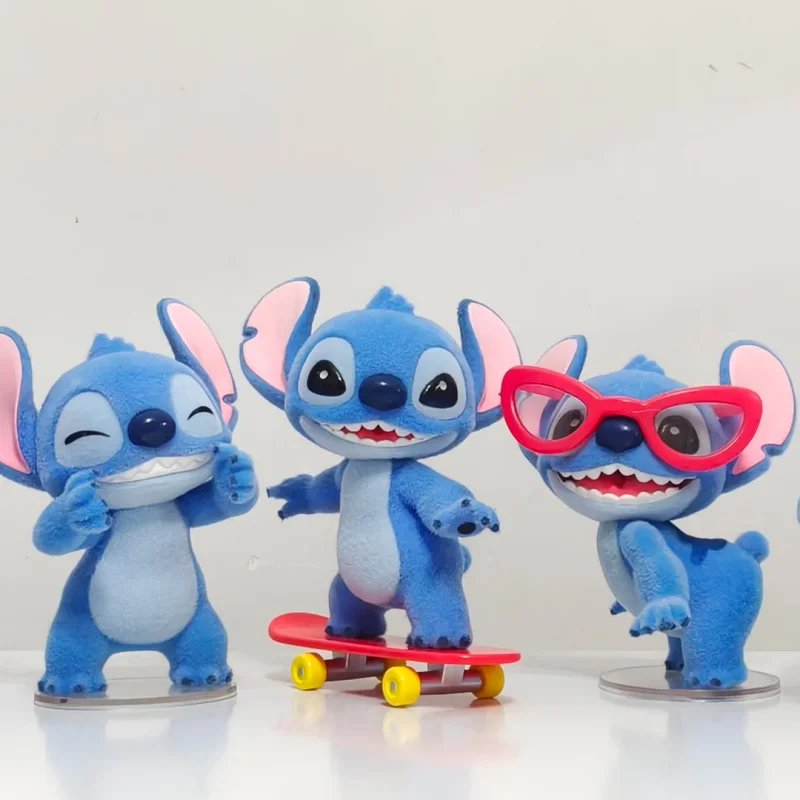 Caja ciega Original en Stock de la serie Hello Stitch, figuras Kawaii, adorno de caja misteriosa, regalo de cumpleaños para niñas y niños
