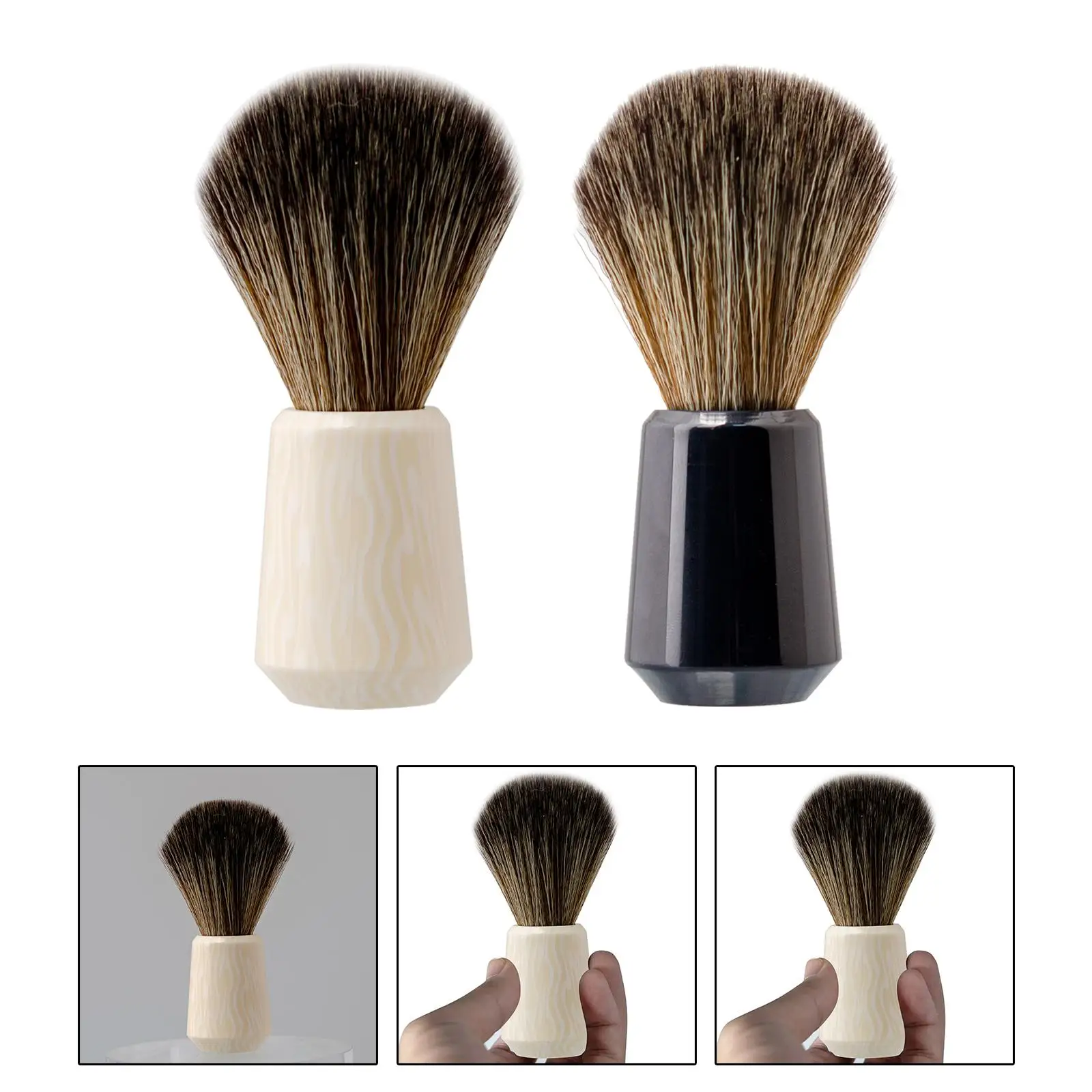 

Men Shaving Brush for Wet Shave Cream Soap Brush for Salon Travel Barbershop