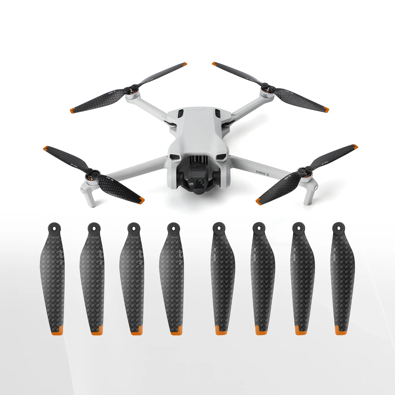 

​Propeller for DJI Mini 3 6030F Carbon Fiber Paddle Low Noise Wing Blade Drone Accessories