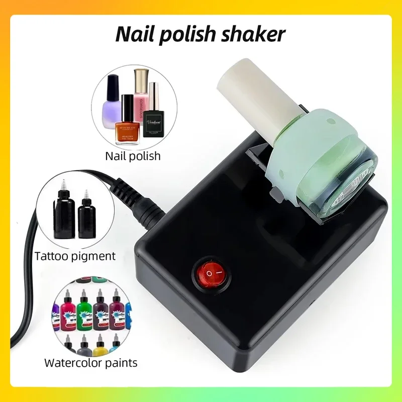 

Nail Polish UV Gel Paint Liquid Bottle Anti-Caking Shaking Machine Electric Nail Polish Shaker Tattoo Ink Pigment Shaking Mixer