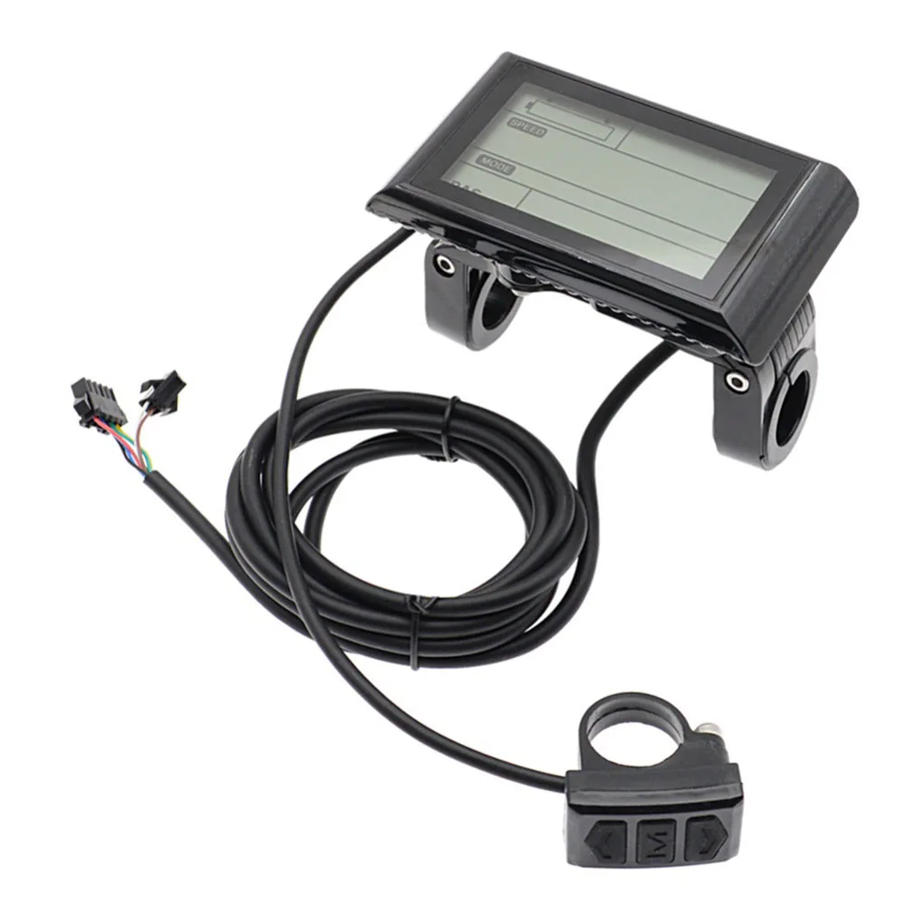 

Bicycle Speedometer LCD Speed Controller Support 36V 48V Vehicle Data Monitor Wire Length 1.8m For Electric Bike