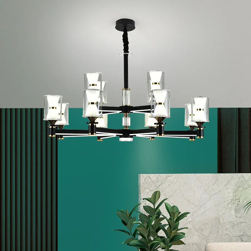 

Современная минималистичная люстра для гостиной, столовой, спальни, в скандинавском стиле, роскошная, в форме волшебной фасоли, основной светильник для зала.