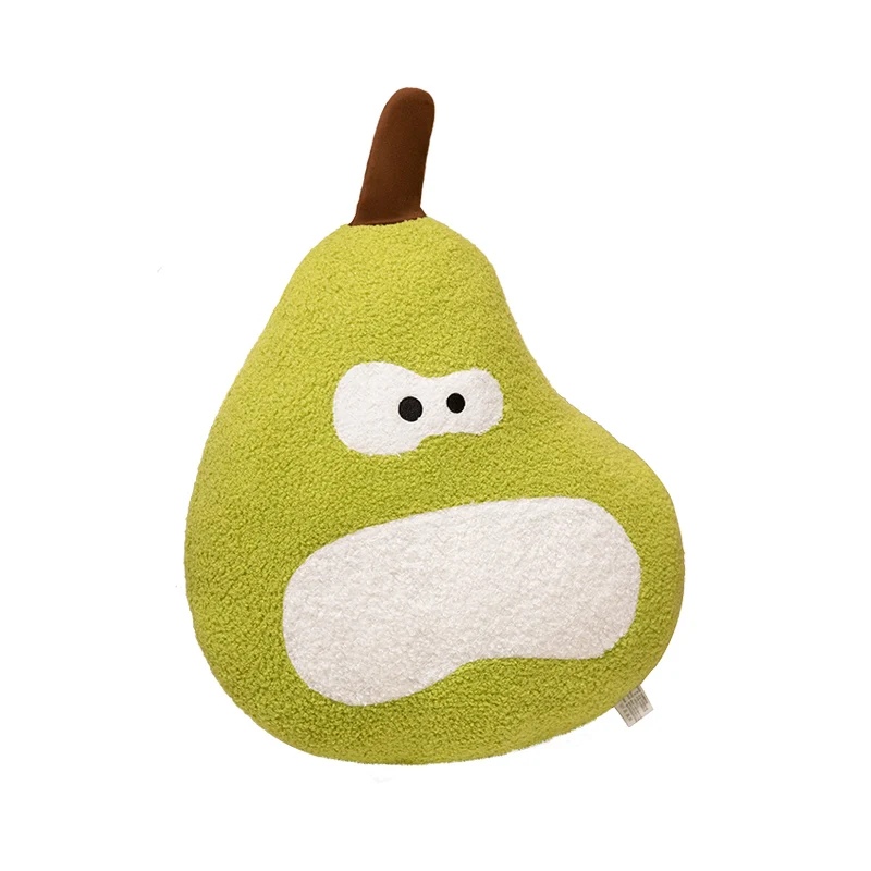 5 Colors Cartoon Pear Fruit Plush Pillow Stuffed Nap Body Support Cushion Sofa Decor Party Children's Birthday Christmas Gift