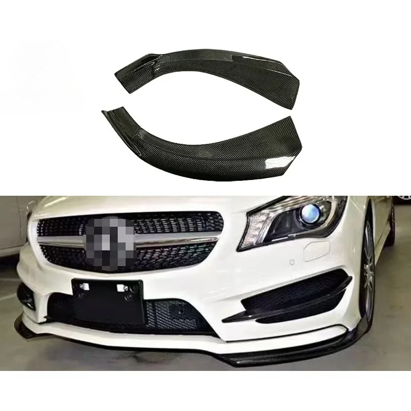 

New! For Mercedes Benz CLA Class W117 Carbon Fiber CLA 260 250 2013+ Front Bumper Corner Wcrapping Body Kits Trim Automotive Spo