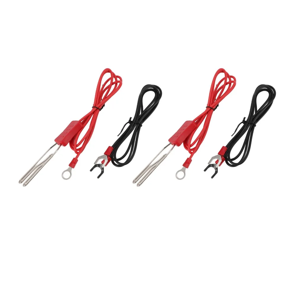 Red and Black Electric Fence Tape Connector Stainless Steel Easy Install Electric Tape Connector Hook Type Compact