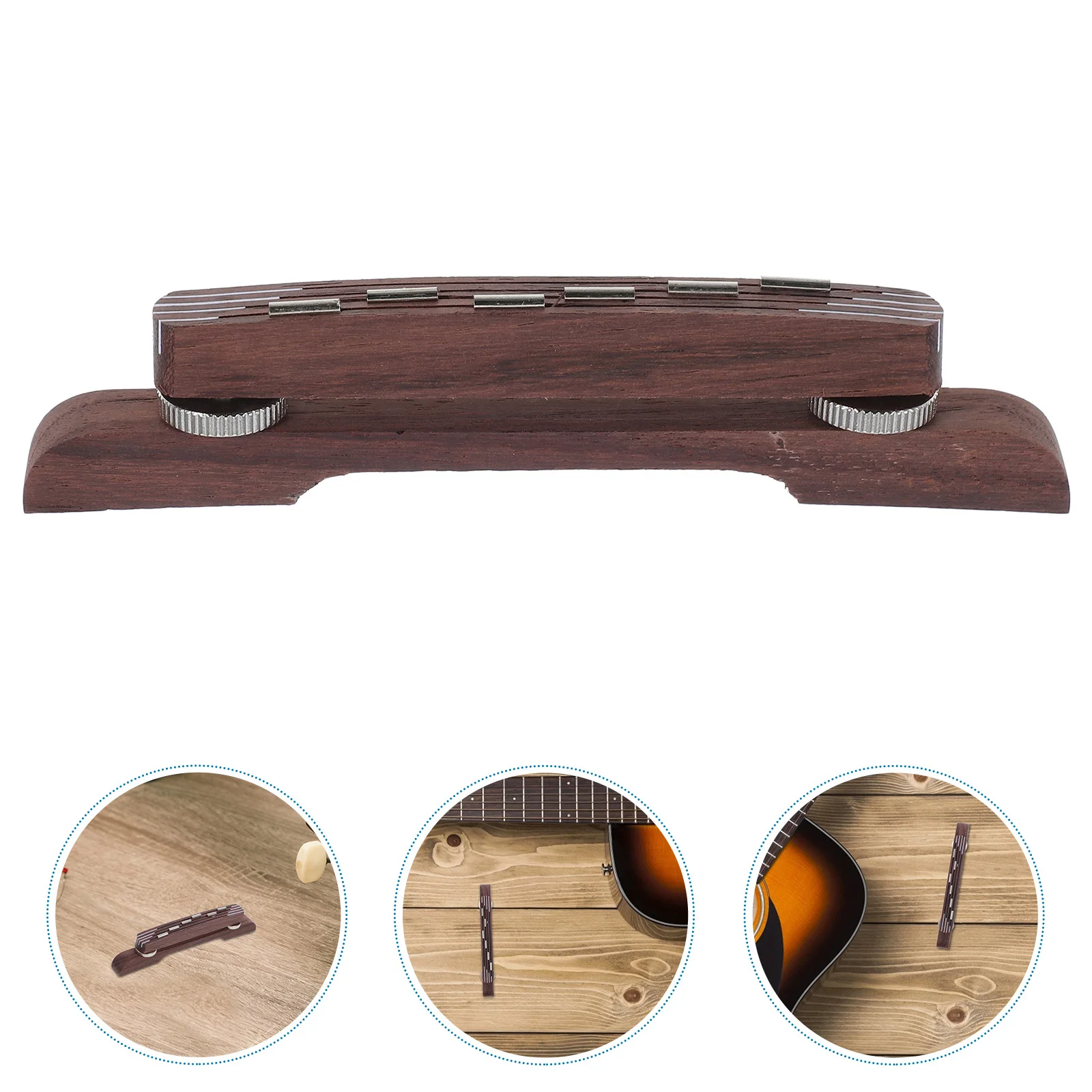 

Jazz Adjustable Height 0.83-1.02In For 6 String 12 String Violin Mandolin Flat Bottom Polished Craftsmanship Acoustic