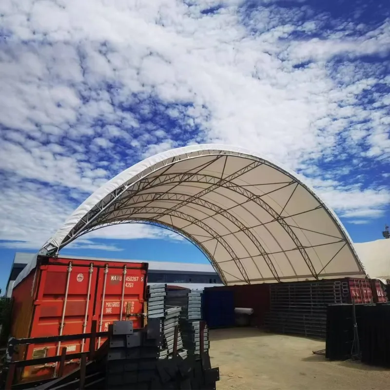 Durable Movable Galvanized Steel Container Carport Tent Portable Vehicle Parking Shelter for Outdoor Use
