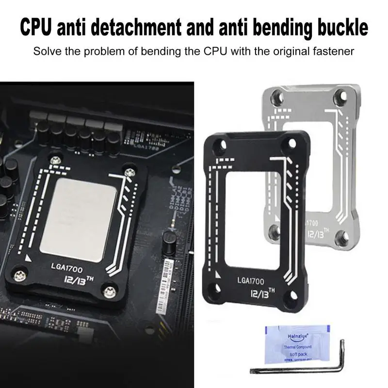 CPU Contact Frame CPU Bending Correction Fixing Buckle Motherboard For 12th 13th Generation LGA1700 Electronics Accessory