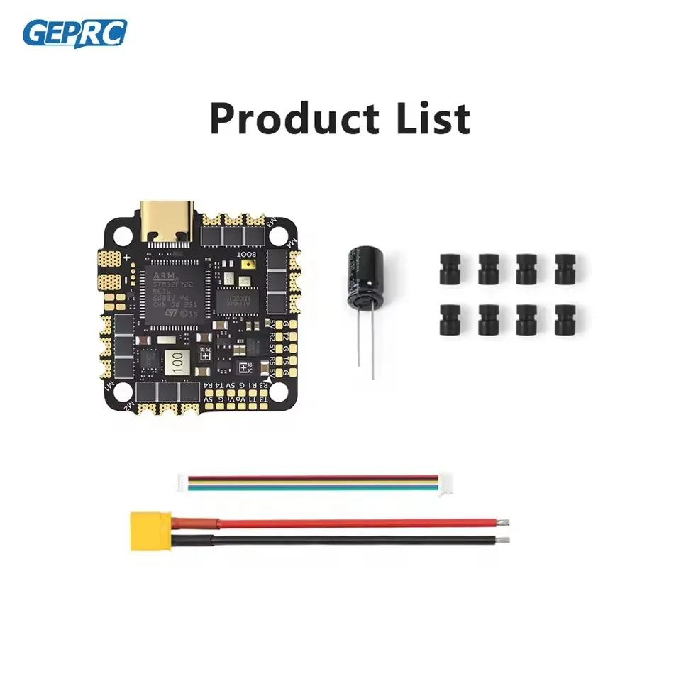 GEPRC TAKER F722 45A 32Bit AIO Flight Control Betaflght INAV / ESC Buzzer 16MB Black Box 32Bit Data Analyze Record For Rc Model