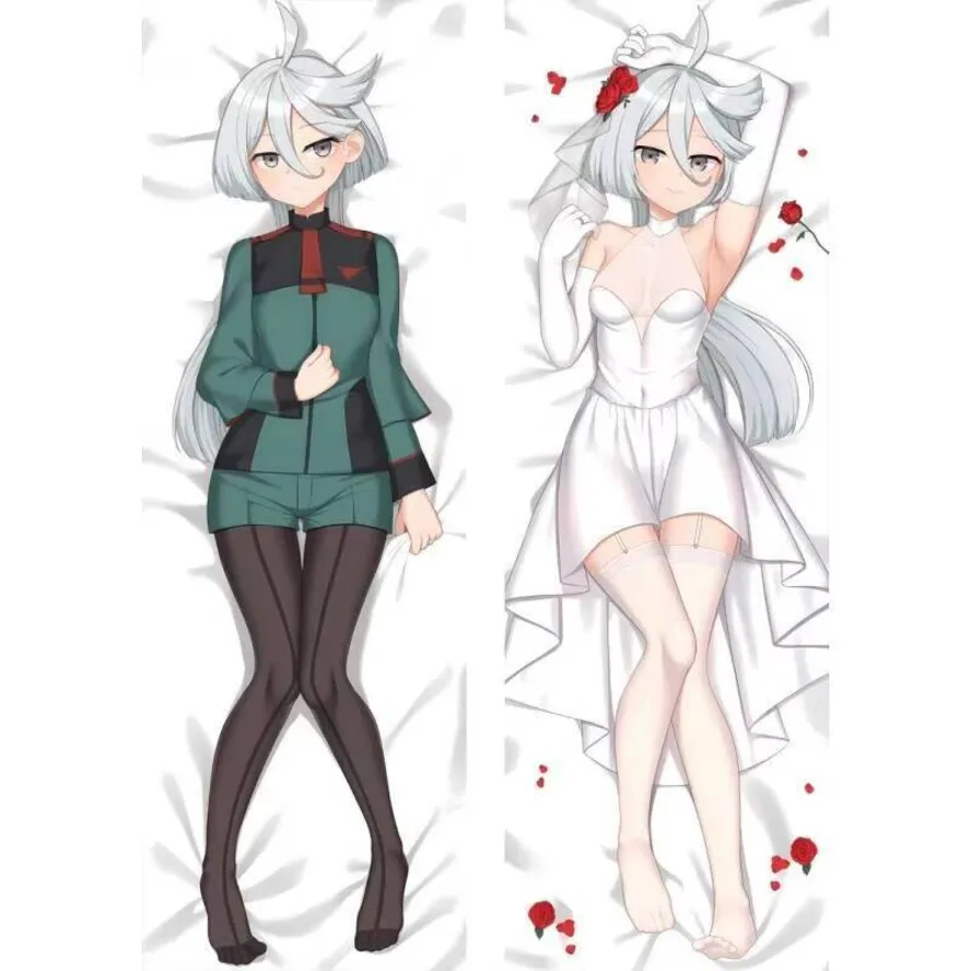حافظة جديدة Dakimakura Hing بدلة متنقلة Am The Witch From Mercury ACG Miorine Rembran 2 الجانبين غطاء وسادة الرسوم المتحركة