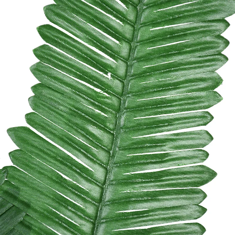 10/20 Stück künstliche grüne Palmblätter, tropische Monstera-Seidenschildkrötenblätter für hawaiianisches Luau-Strand, Hochzeit, Party, Heimdekoration – Detail 12