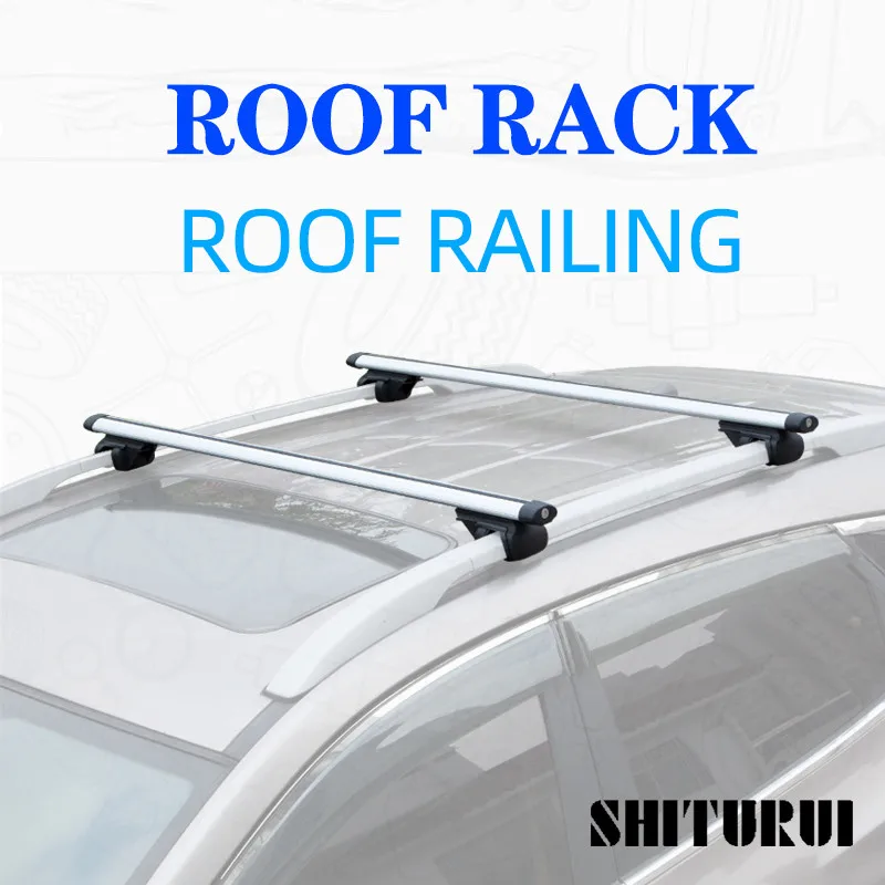 SHITURUI 2PCS 120 Or 135CM Universal Fits Car With Original Roof Rack SUV Roof Rack Crossbars For Kayak Cargoline Snowboarding