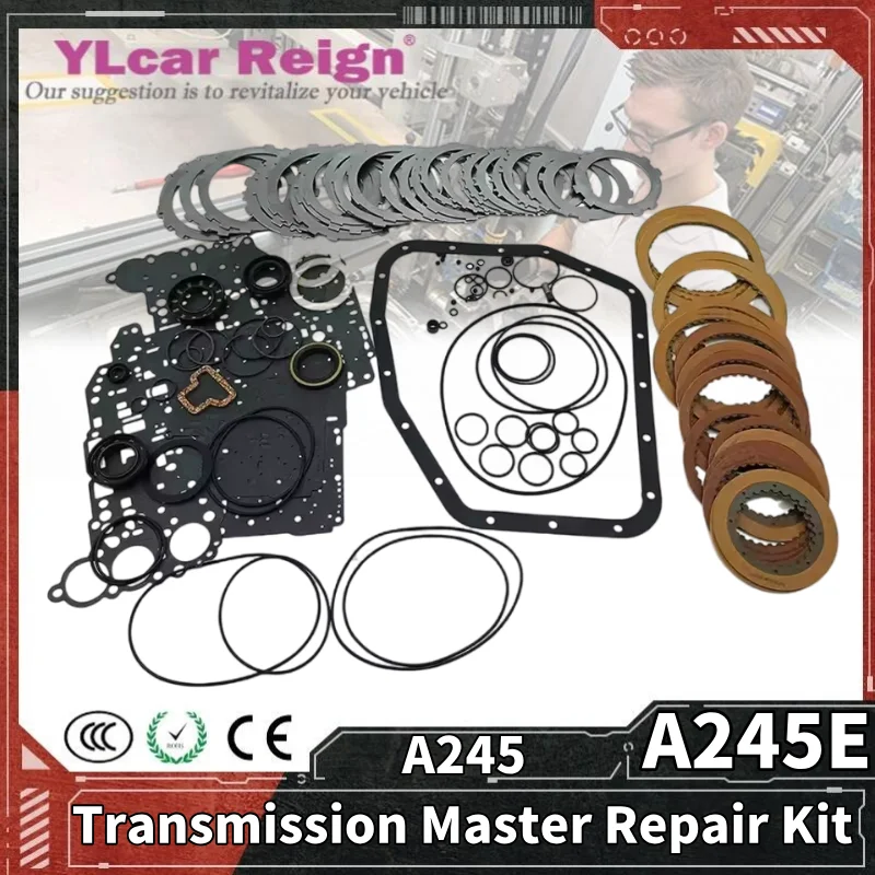 

A245 A245E Automatic Transmission Gearbox Master Rebuild Overhaul Kit Clutch Friction Steel Plate O-Rings for TOYOTA Corolla Car