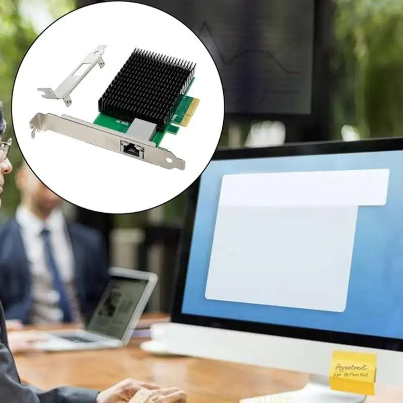 G8DB PCIEX4 10G بطاقة خادم المنفذ المفرد RJ45 CAT6A خادم Ethernet كفاءة