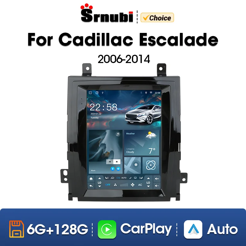 Srnubi dla Cadillac Escalade GMT900 3 2006 - 2014 SLS 2007 - 2012 Android 11 samochód Radio odtwarzacz multimedialny Carplay 9.7 \