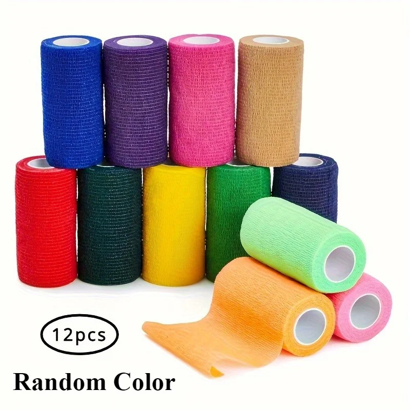 Self-Adhesive Bandage, Veterinary Tape - Breathable Elastic Adhesive Wrap Tape for Wrist, Swelling, Sports, Tattoos