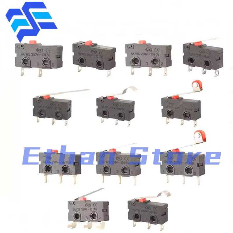 20PCS KW11 Wyłącznik krańcowy 3-pinowy N/O N/C 5A 250VAC KW11-3Z Mikroprzełącznik KW12 2Pin KW11-3Z-1 2 3 4 5 KW11 3Z B C D E F 3Z-4-N F 1 H
