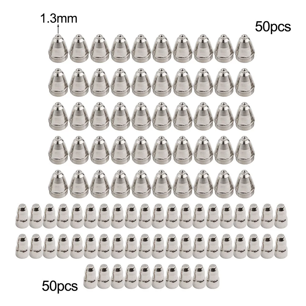 100pcs Plasma Electrode Tip and Nozzle Set for P80 Plasma Torch Enhancing Cutting Efficiency and Effectiveness