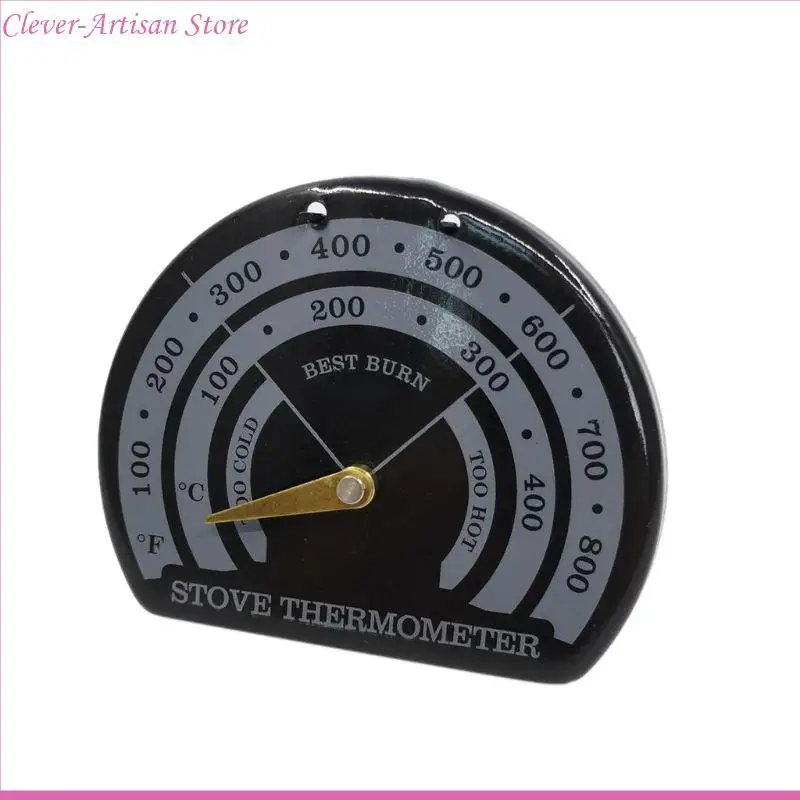 E06B Fireplace Fan Stove Thermometer with Probe Household Sensitivity Barbecue Oven Tool