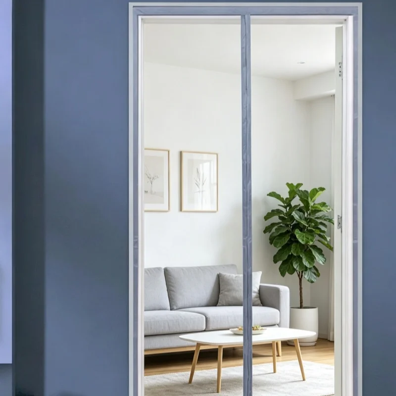 Summer Full Magnetic Strip Mosquito Proof Door Curtain to Prevent Mosquitoes and Insects Strong Magnetic Suction Without Drillin