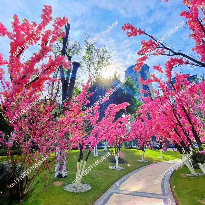 for 95CM Imitation Cherry Blossom Artificial Flower Silk Cloth Long Branch Flower Wedding Home Office Flower Arrangement