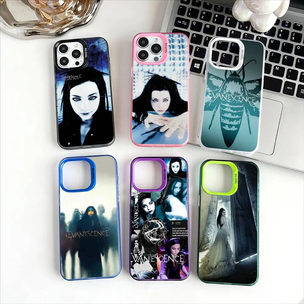 E-Evanescence A-Amy Lee Capa de telefone para iPhone 11 12 13 14 15 16Pro Max Plus Proteger Chapeamento Capa de telefone