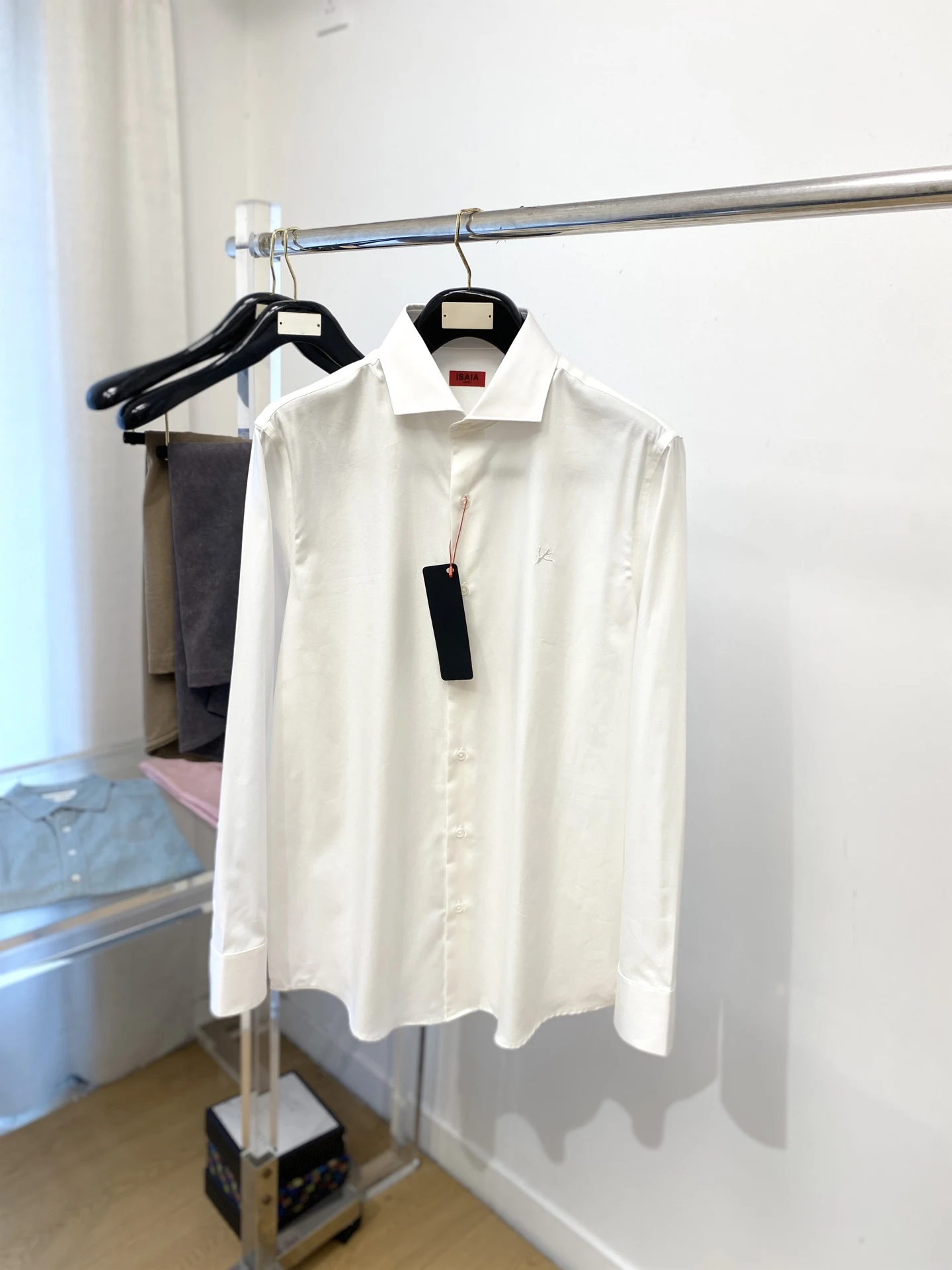BLIYOSS Long-sleeved Men Casual High-quality Striped Short sleeved College style Old Money Simplicity Advanced Fabric Size S-XXL