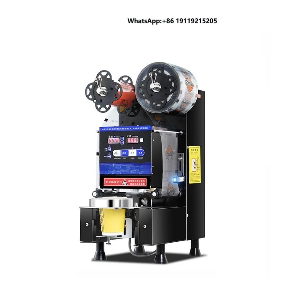 rongjun Automatic Bubble Tea Sealing Machine Bubble Tea Shop Boba Cup Sealing Machine Cup Sealer Machine