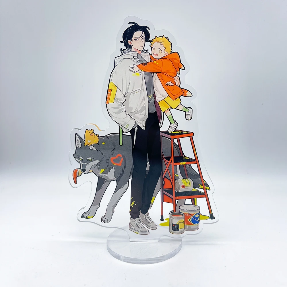 أنيمي الذئب الذي طلبت شيئا الاكريليك حامل نموذج تأثيري شخصيات حلية اكسسوارات السلع جمع الهدايا