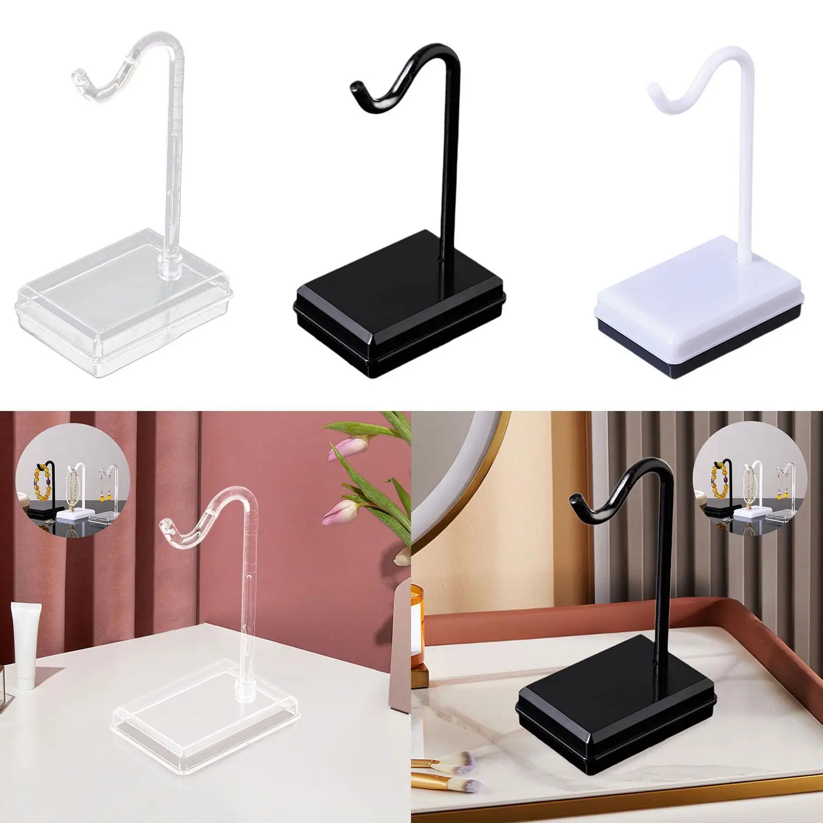 Jewelry Display Stand Countertop Necklace Holder for Rings Bracelets Pendant